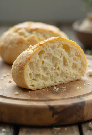 Färsk och torr jäst i liten skål och på skärbräda, ljus bakgrund