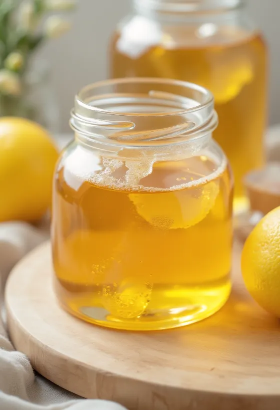 Glukossirap i glasburk, trögflytande konsistens