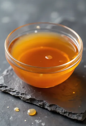 Fisksås i keramikskål, omgiven av havssalt och ingredienser