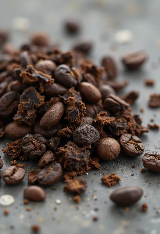 Rostade cikoriarotskorn på skärbräda