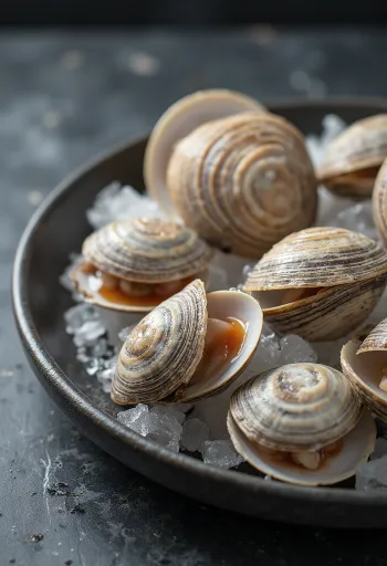 Färska Cherrystone-musslor