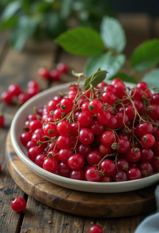 Druvfläderbär, klarröd färg och lätt glansig yta