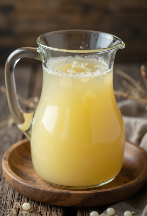 Survassle i glasskål på köksbänk