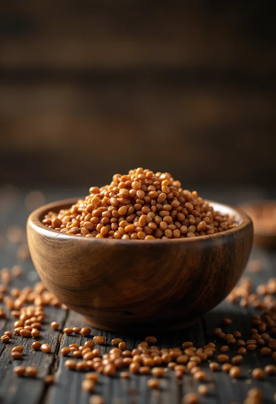 Torkade fingerhirskorn med naturlig färg