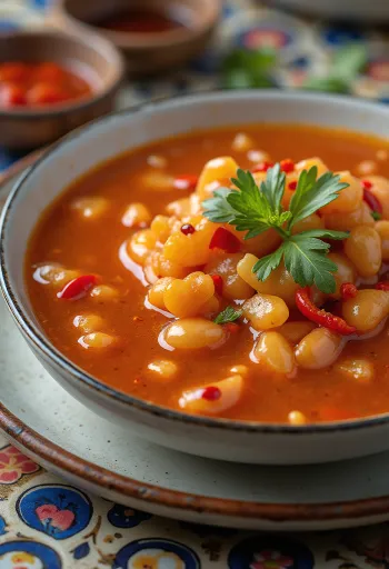 Sötsur vitlökssås serverad