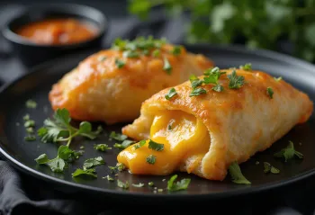 Elarji med sulguniost, nygräddad deg, rik ost och kryddor