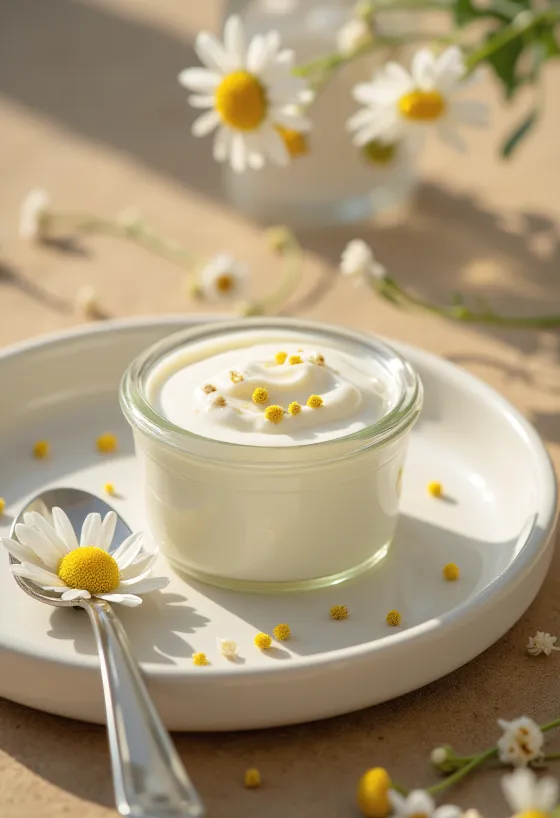 Probiotisk kamomillyoghurt, nyserverad
