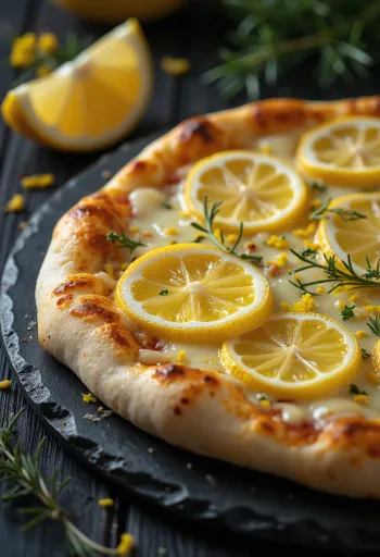 Pizza al Limone med citronsmak