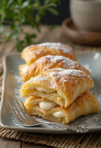 Italiensk millefoglie-tårta med krispig smördeg och vaniljkräm