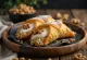 Cannoli med valnötter serverad
