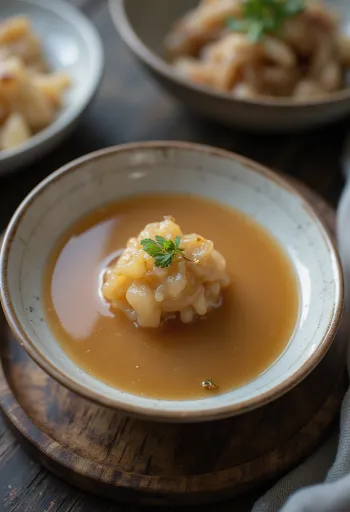 Misosås serverad med grillade grönsaker