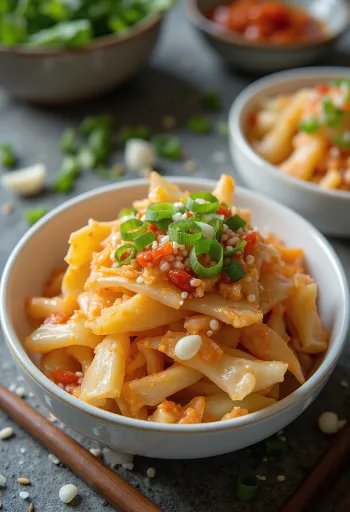 Geotjeori, nylagad, icke-fermenterad koreansk kimchi