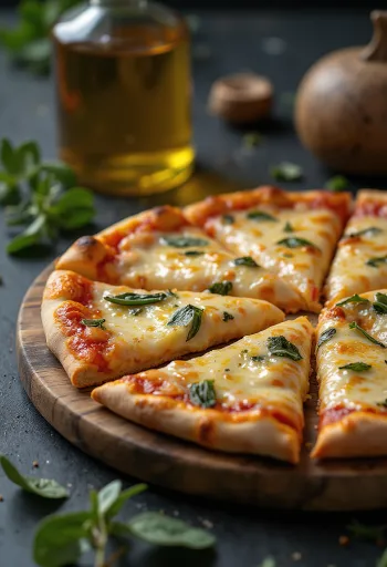 Pizza Margherita med tryffelolja