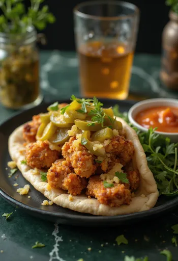 Kyckling Shawarma serverad i pitabröd