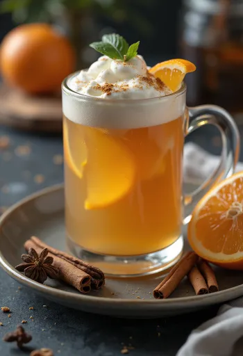 Punschröd cider serverad i glas