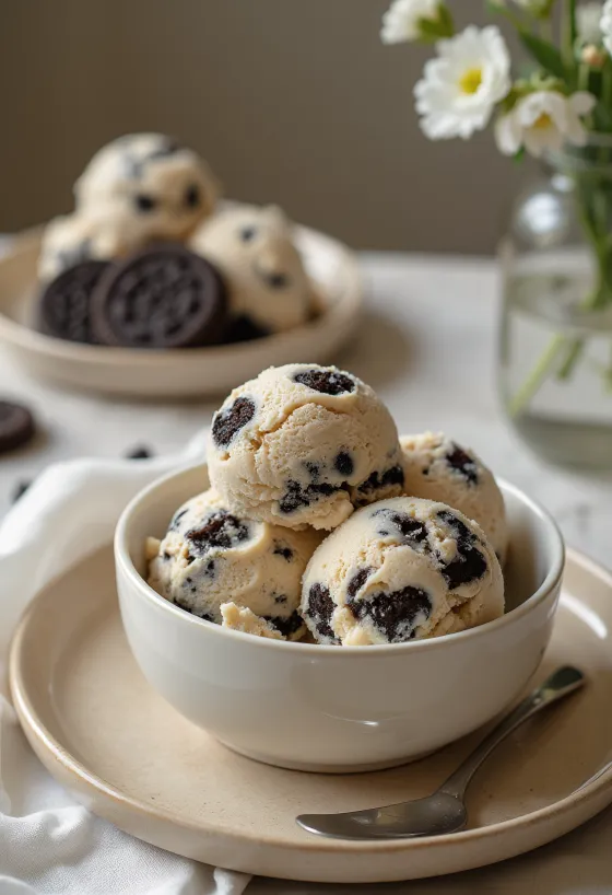 Häagen-Dazs Cookies & Cream glass med chokladkexbitar