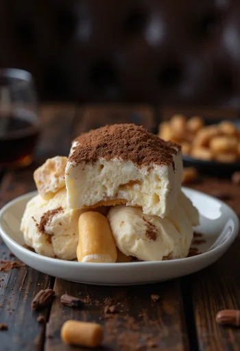 Tiramisuglass serverad