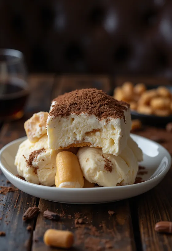 Tiramisuglass serverad