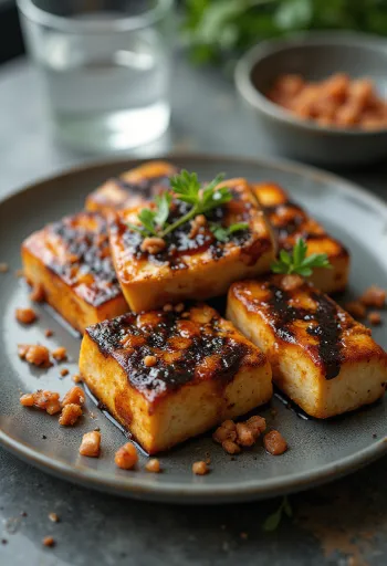 BBQ grillad kryddig tofu