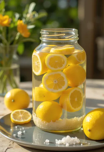 Chanh Muối saltade citroner i glasburk