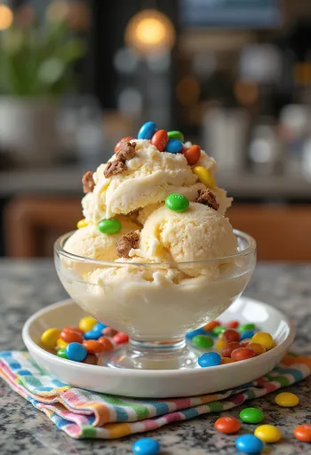 M&M’s Ice Cream glass serverad