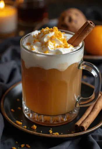 Rom- och kanelcider serverat i glas