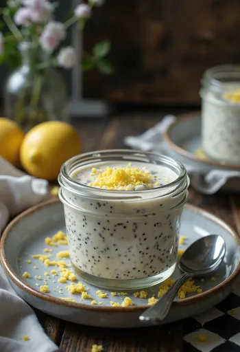 Vallmofröpannacotta i glas