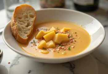 Bisque med kyckling, rik krämig soppa