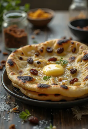 Kardemumma- och russinnaan serverad på fat