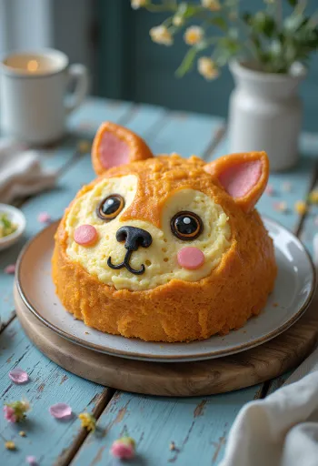 Djurtårta med sockerpasta och chokladspån