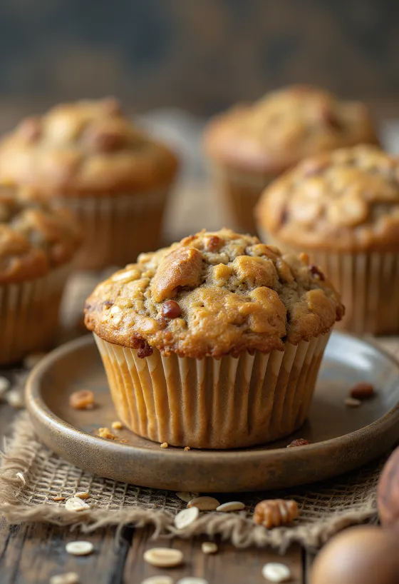 Kastanjemuffins med havre