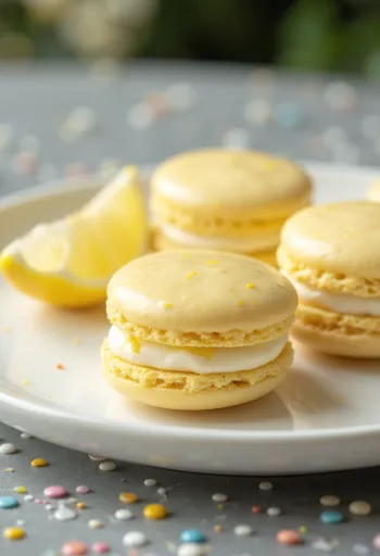 Ingefära- och citronmacarons