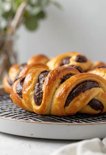 Chokladbabka skivor serverade