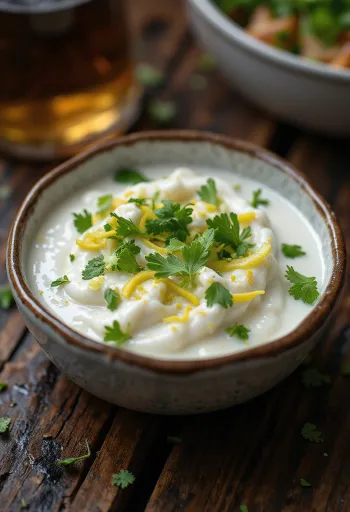 Kokos- och limesås serverad med grillad fisk