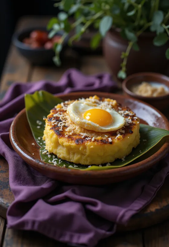 Bibingka filippinsk kaka serverad