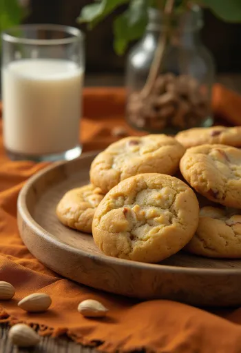 Broa de fubá com amendoim – gyllenbruna små majsmjölskakor upplagda