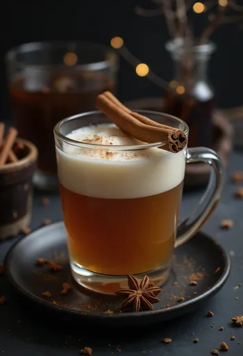 Ekfatslagrad cider serverad i glas