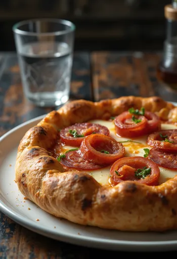 Diavola med ostkant och kryddig salami