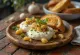 Burrata med rostad vitlök, serverad med rosmarin