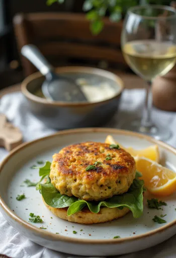 Purjolöks- och grönsaksburgare i bröd, serverad med färsk sallad och grönsaksbiff