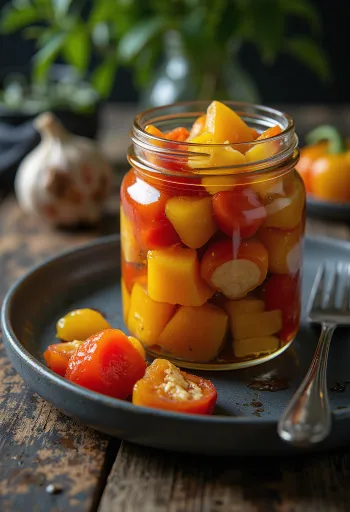 Inlagd paprika i burk