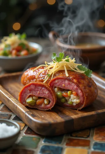 Abai Soondae serverad, skivad, med rik fyllning