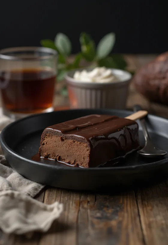 Hemgjord Magnum Double Chocolate-glass