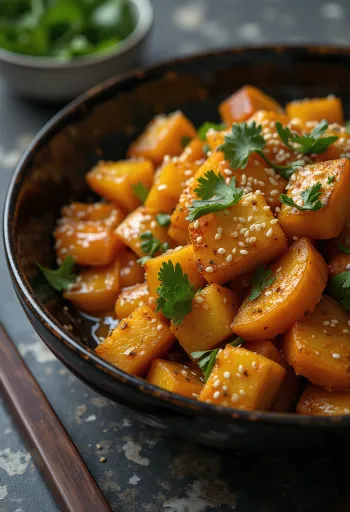 Wok med pumpa och currytofu