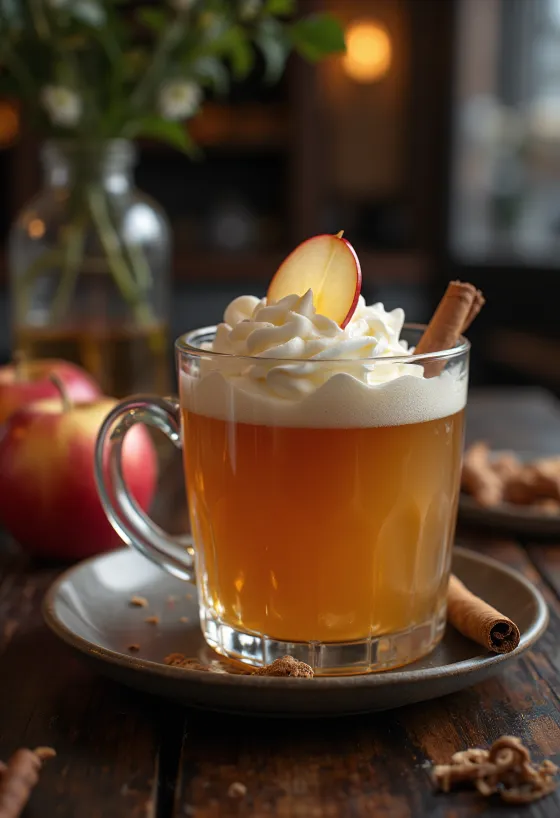 Cider med äppelbrännvin serverad i glas