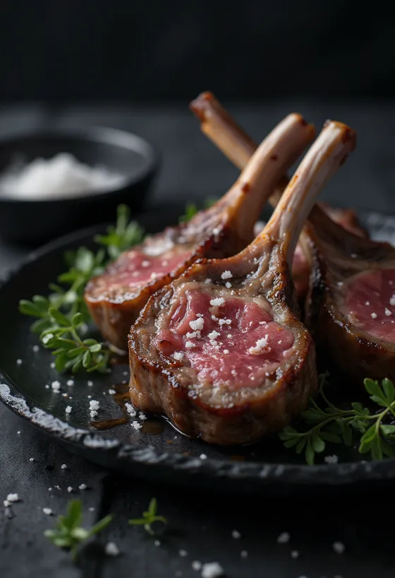 Grillade rosmarinkryddade lammkotletter