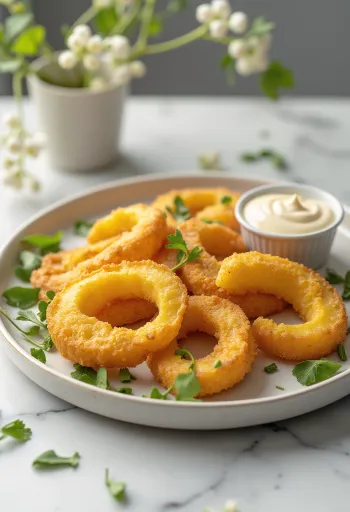 Panerad squash stekt gyllenbrun, serverad med krispig panering