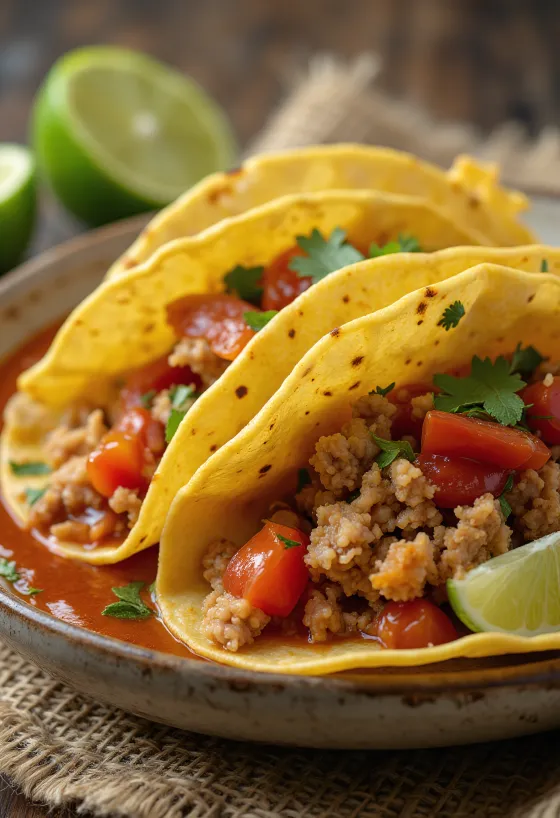 Tacos de Pavo serverad