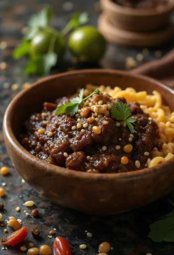 Mole poblano med kyckling och ris