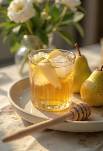 Irländsk päroncider serverad färsk